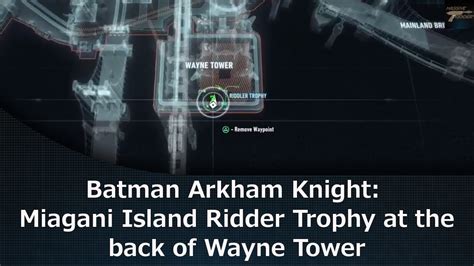 riddler trophy wayne tower